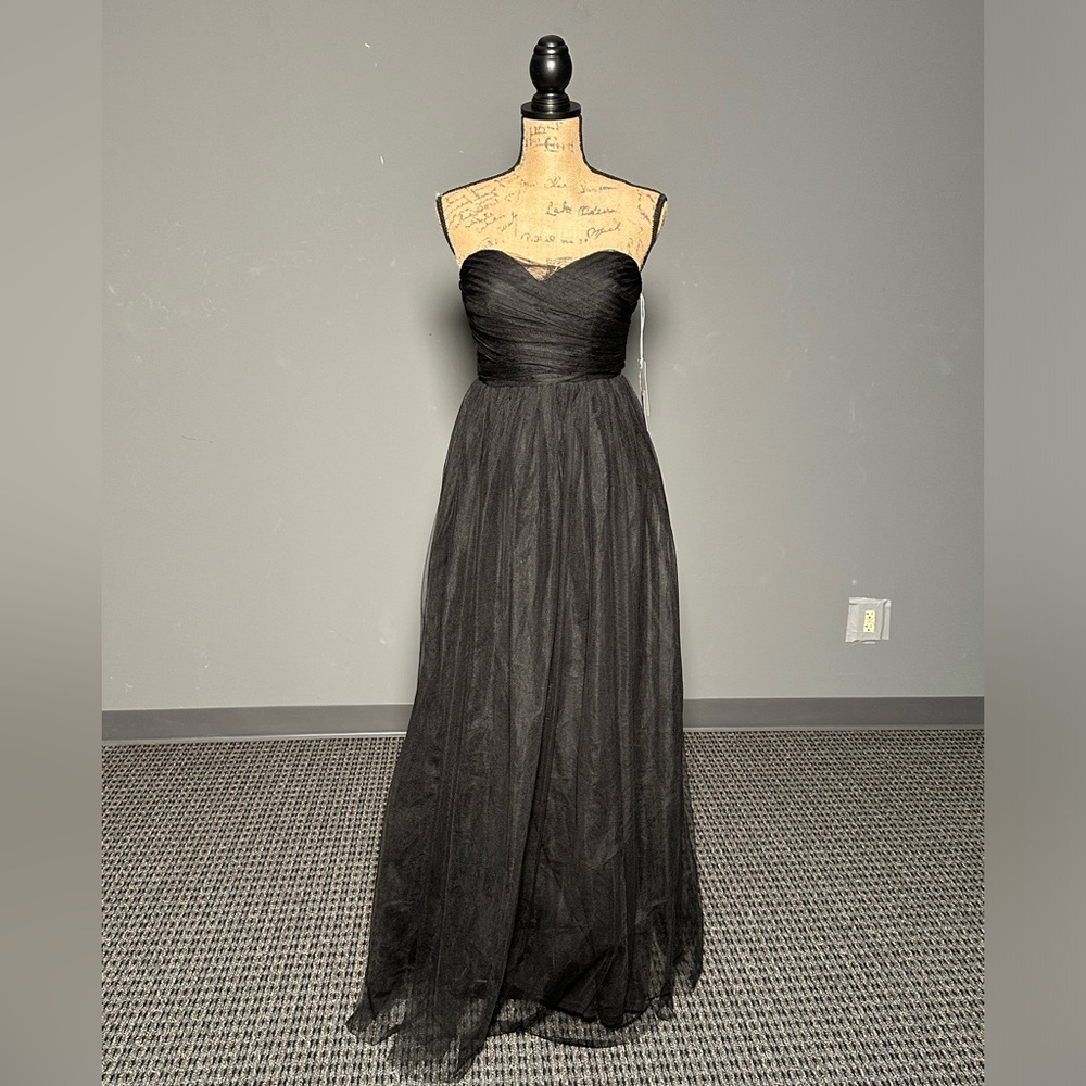 Tulle Black Strapless Dress by Chelsea 28 NWT size small